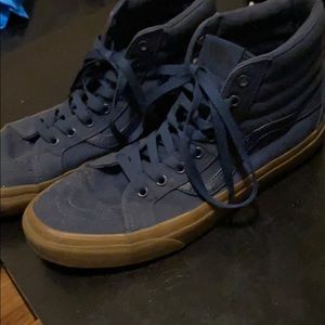 Navy Blue Hightop Vans